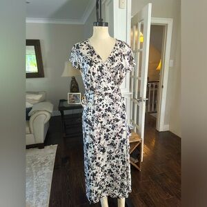 NWT silk wrap dress
